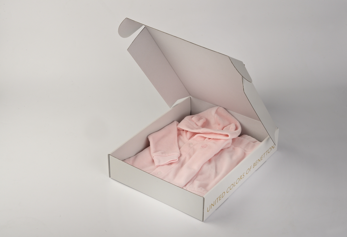 Benetton Babies-Set Muster rosa